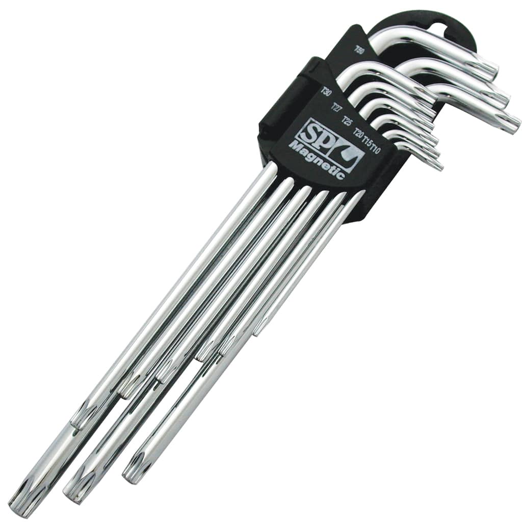 SP Tools Magnetic Key Set - Torx Chrome - 9pc - SP34517 (click & collect only)