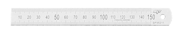 SP Tools Stainless Steel Rulers - Metric/SAE - Individual, Sizes: 150mm/6 inch - SP35211  (click & collect only)