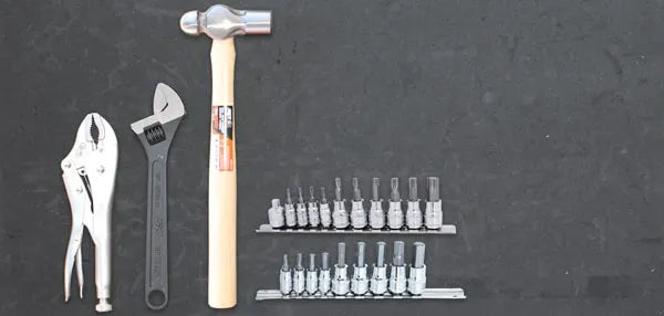 SP Tools 138 Piece Custom Series Tool Kit (Metric Only) - Black/Chrome - SP50087A1 (Bulky Item Freight Applies)