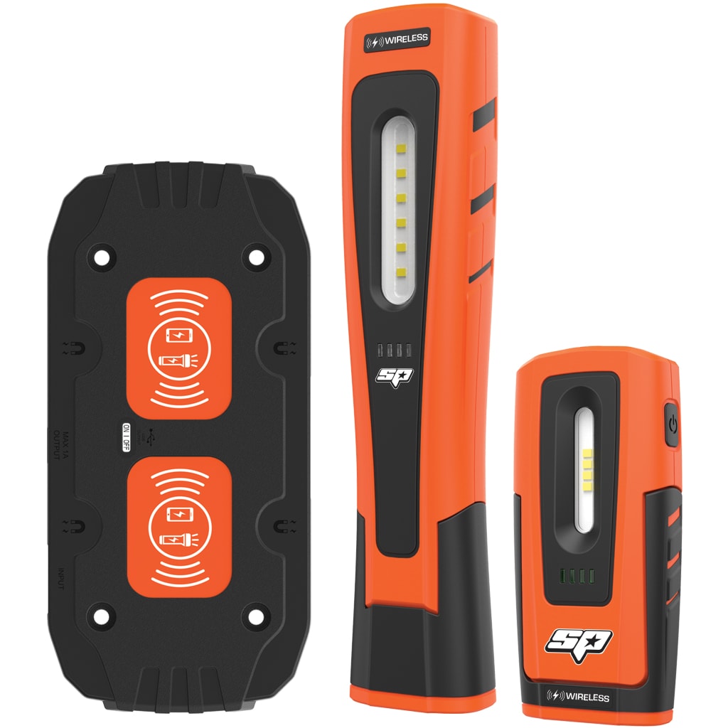Sp Torch SP Tools Work Light/Flashlight - SMD LED - Wireless Charge - Twin Pack ...