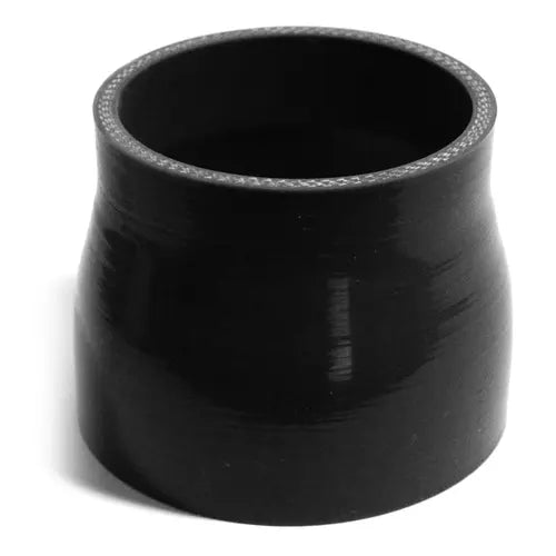 SAAS Straight 4 Ply Silicone Reducer 76mm x 89mm x 76mm Black - SSH768976