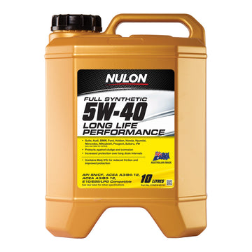 Nulon SYN5W40-10 5W-40 LONG LIFE ENGINE OIL FULL SYNTHETIC 10L (Pickup Only)