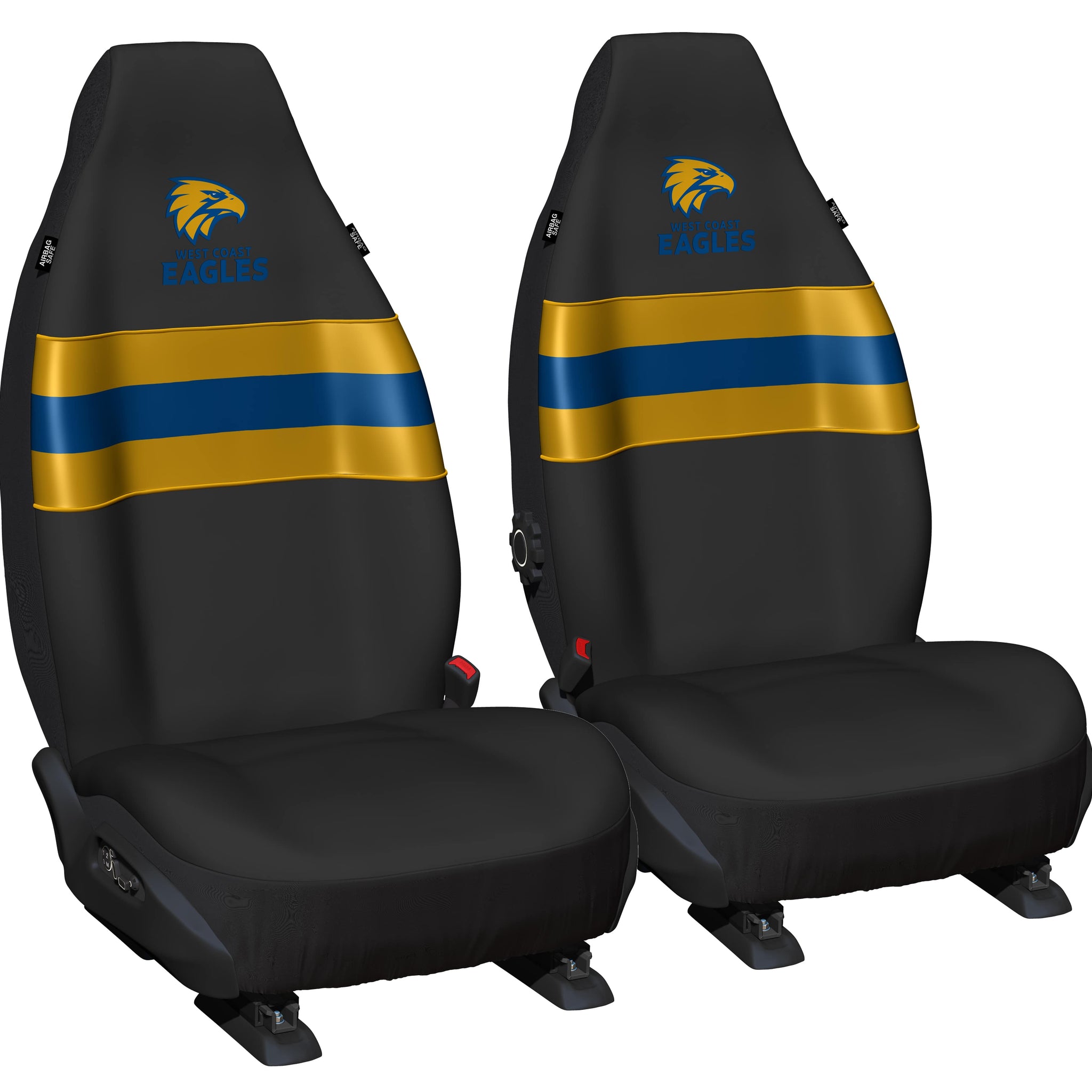 AFL Seat Cover West Coast Eagles Universal Size 60 Front Pair - PPAFLEAG6/2