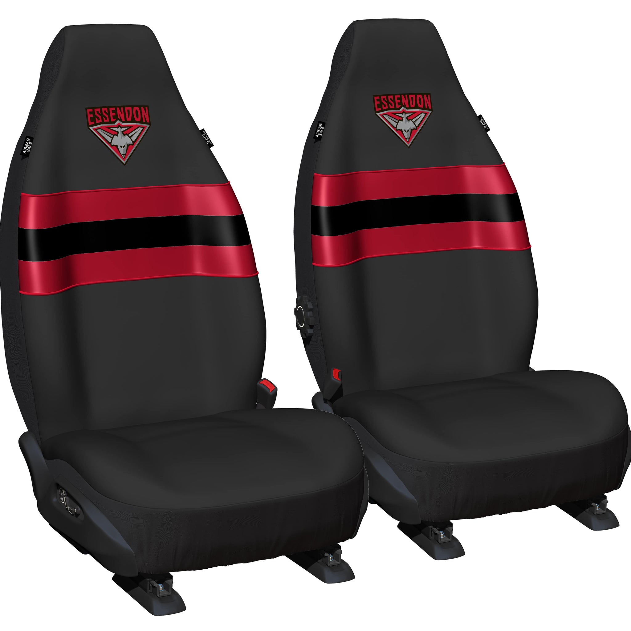 AFL Seat Cover Essendon Universal Size 60 Front Pair - PPAFLESS6/2