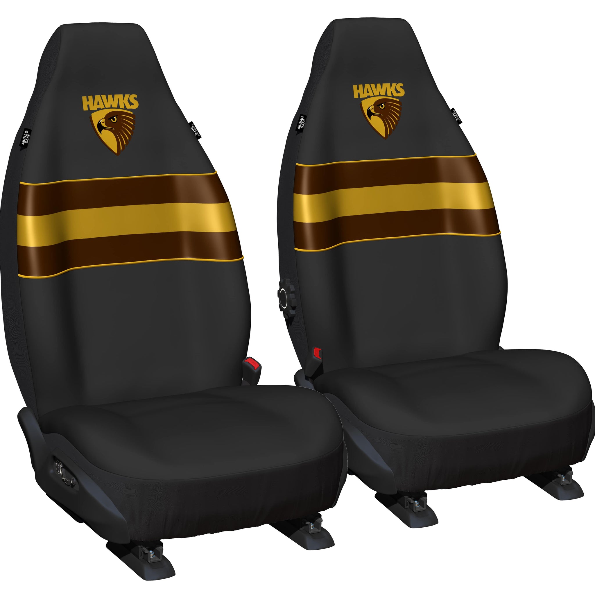 AFL Seat Cover Hawthorn Universal Size 60 Front Pair - PPAFLHAW6/2