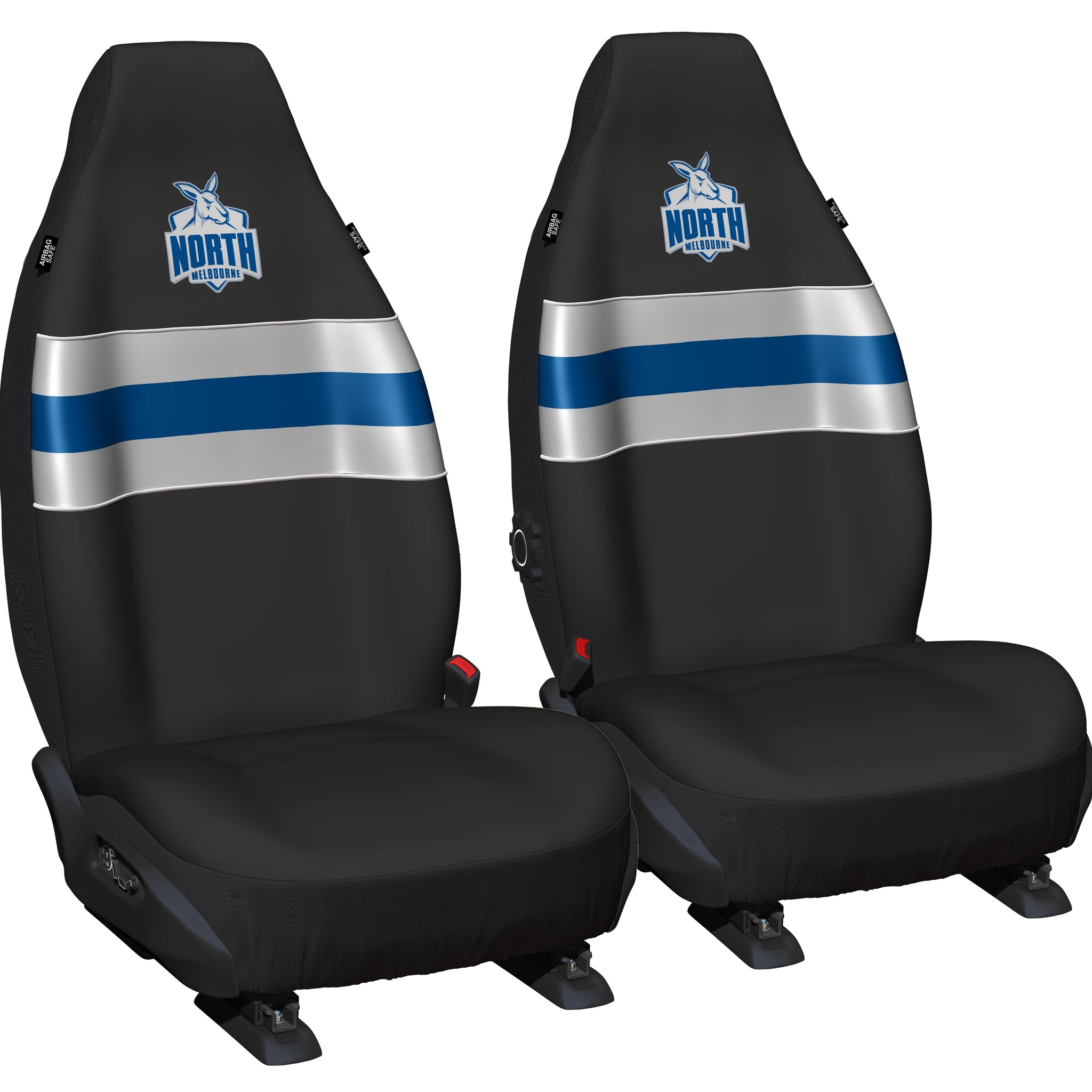 AFL Seat Cover Kangaroos Universal Size 60 Front Pair - PPAFLKAN6/2