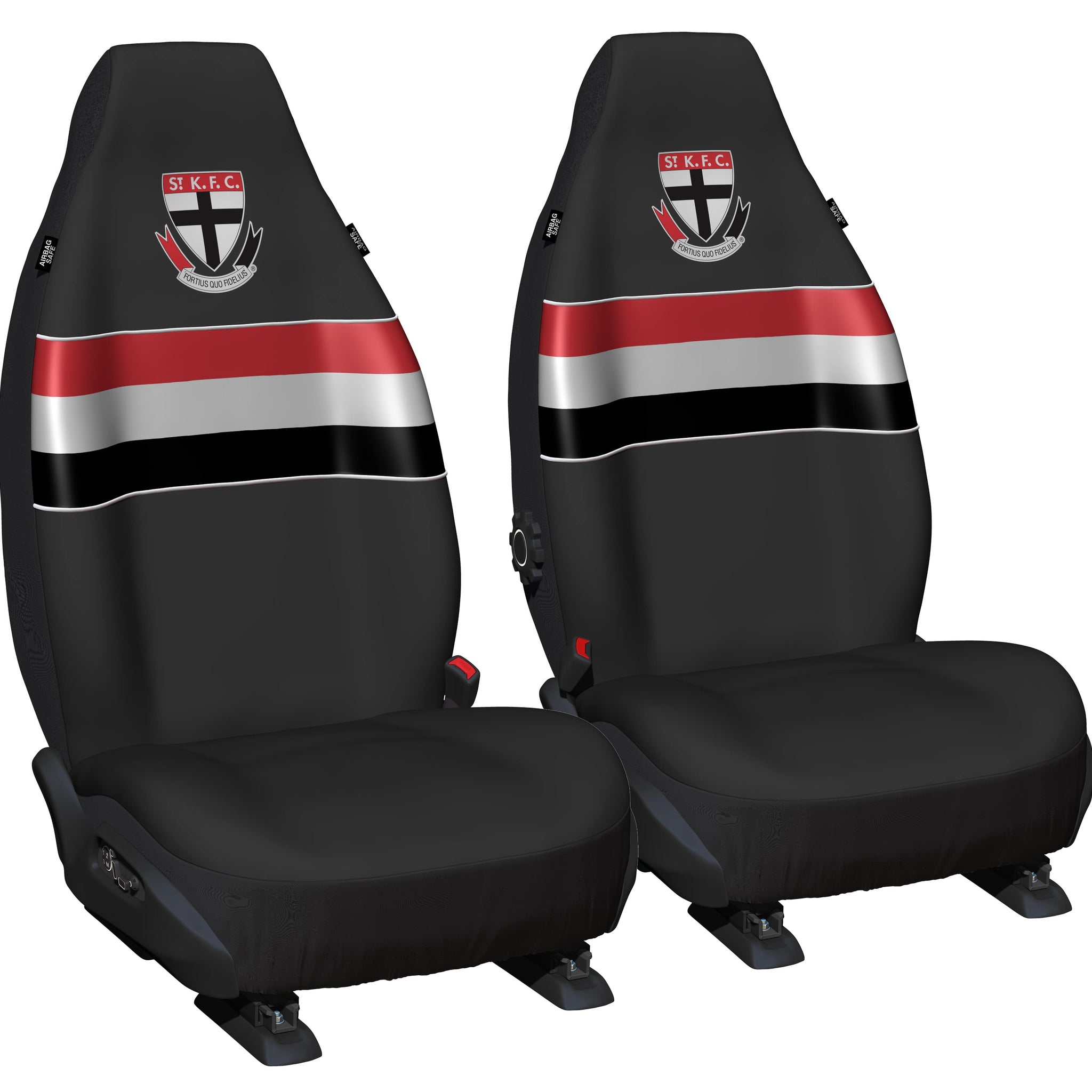 AFL Seat Cover St Kilda Universal Size 60 Front Pair - PPAFLSTK6/2
