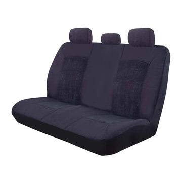 Ilana Charisma Rear Seat Cover - Universal Size 06H (Black) - CHA06HBLK (Bulky Item - Freight Applies)