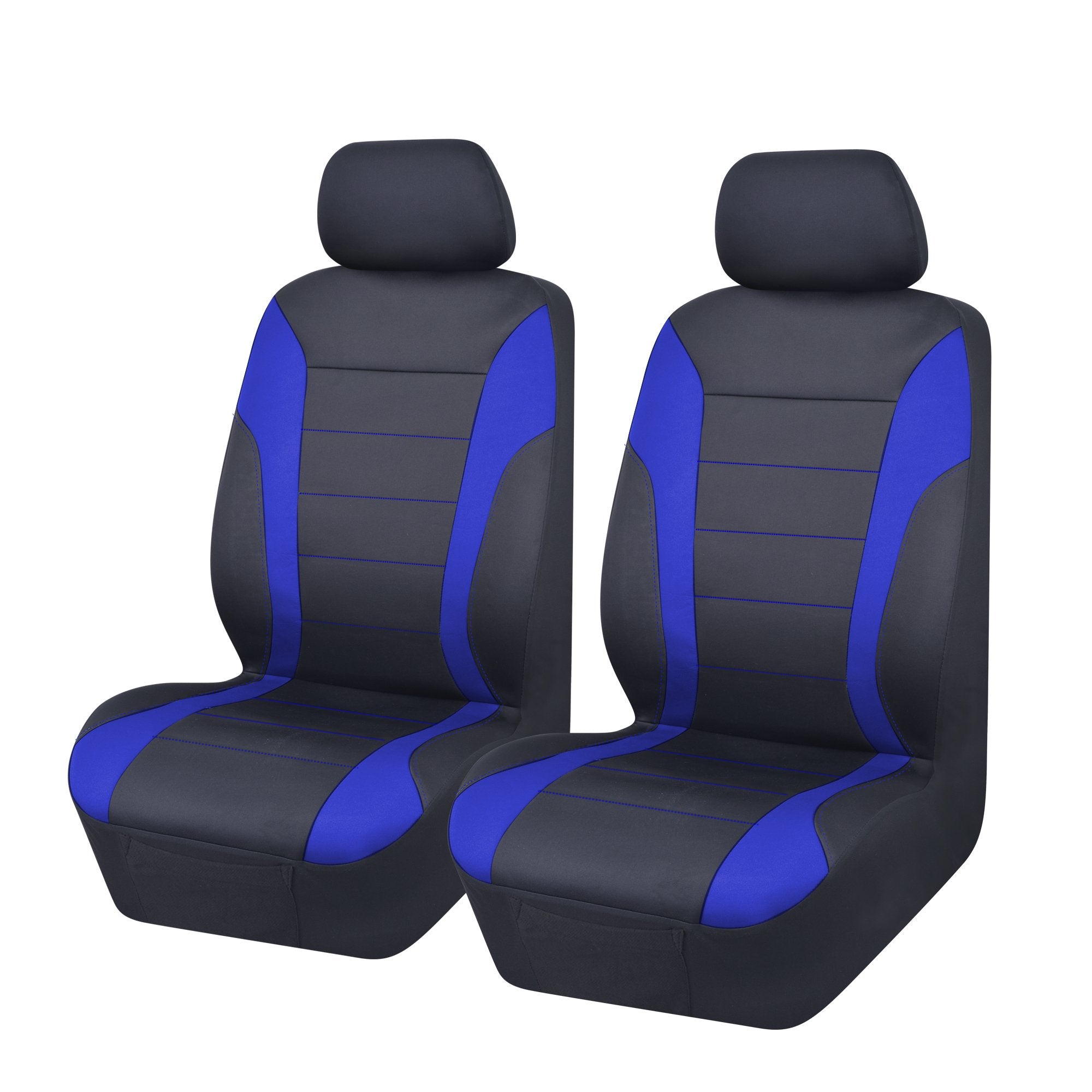 MyCar Universal Ultra Light Neoprene Front Seat Covers Size 30/35 - Blue/Black - NEOA3503