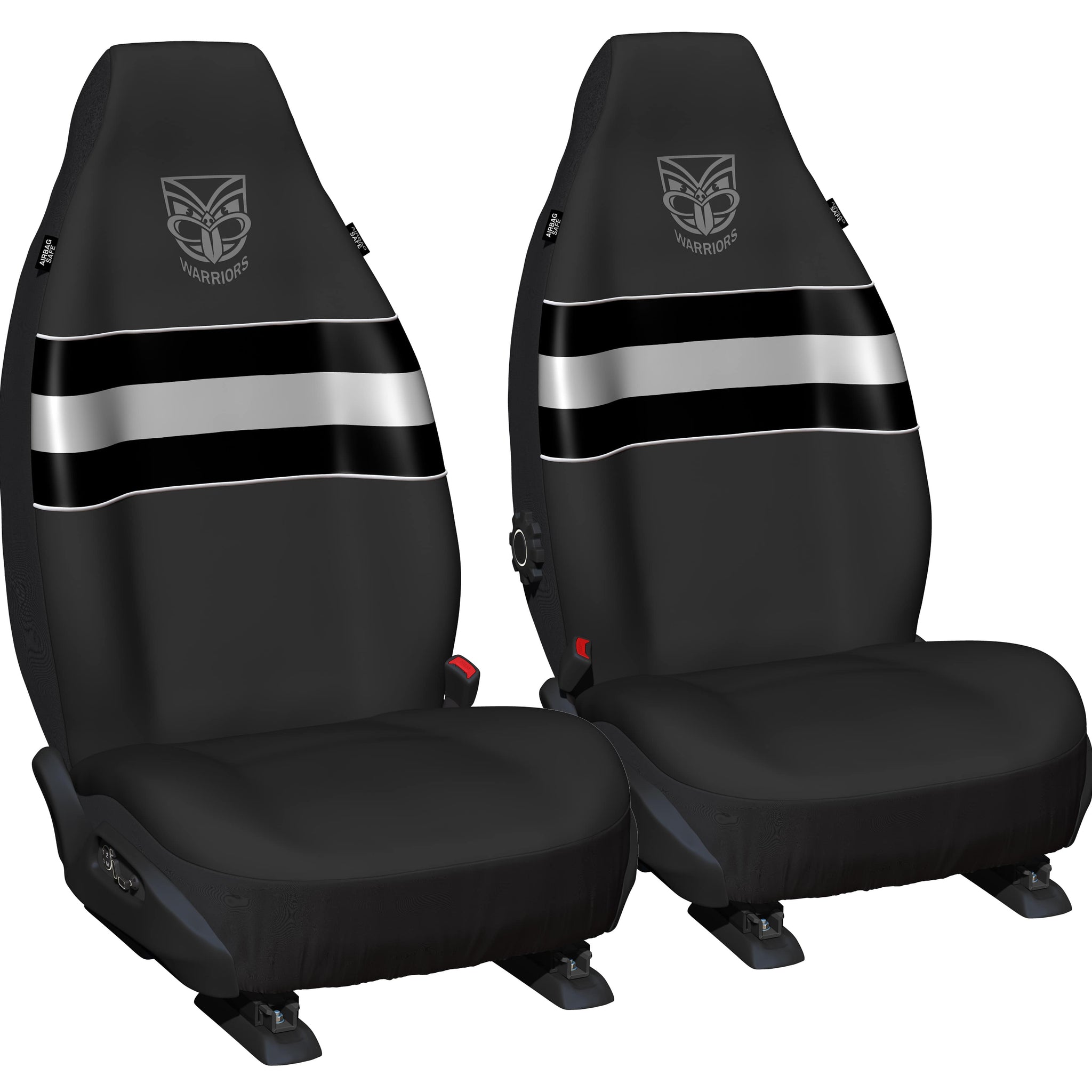 NRL Seat Cover Warriors Universal Size 60 Front Pair - PPNRLWAR6/2