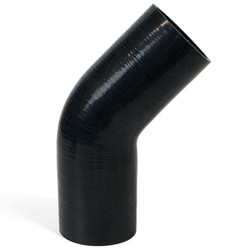 SAAS SSH457676 - 45 Degree 4 Ply Silicone Hose 76mm x 76mm Black