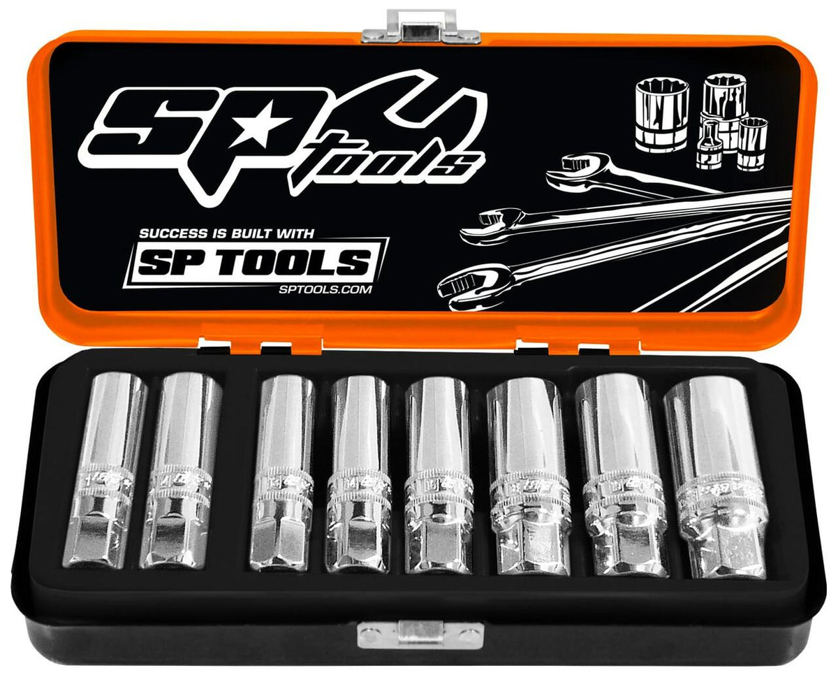 Sp Set SP Tools Socket Set 3/8 Drive Spark Plug Socket Magnetic 8Pc SP20290