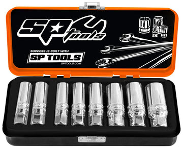 SP Tools Socket Set 3/8 Drive Spark Plug Socket Magnetic 8Pc SP20290