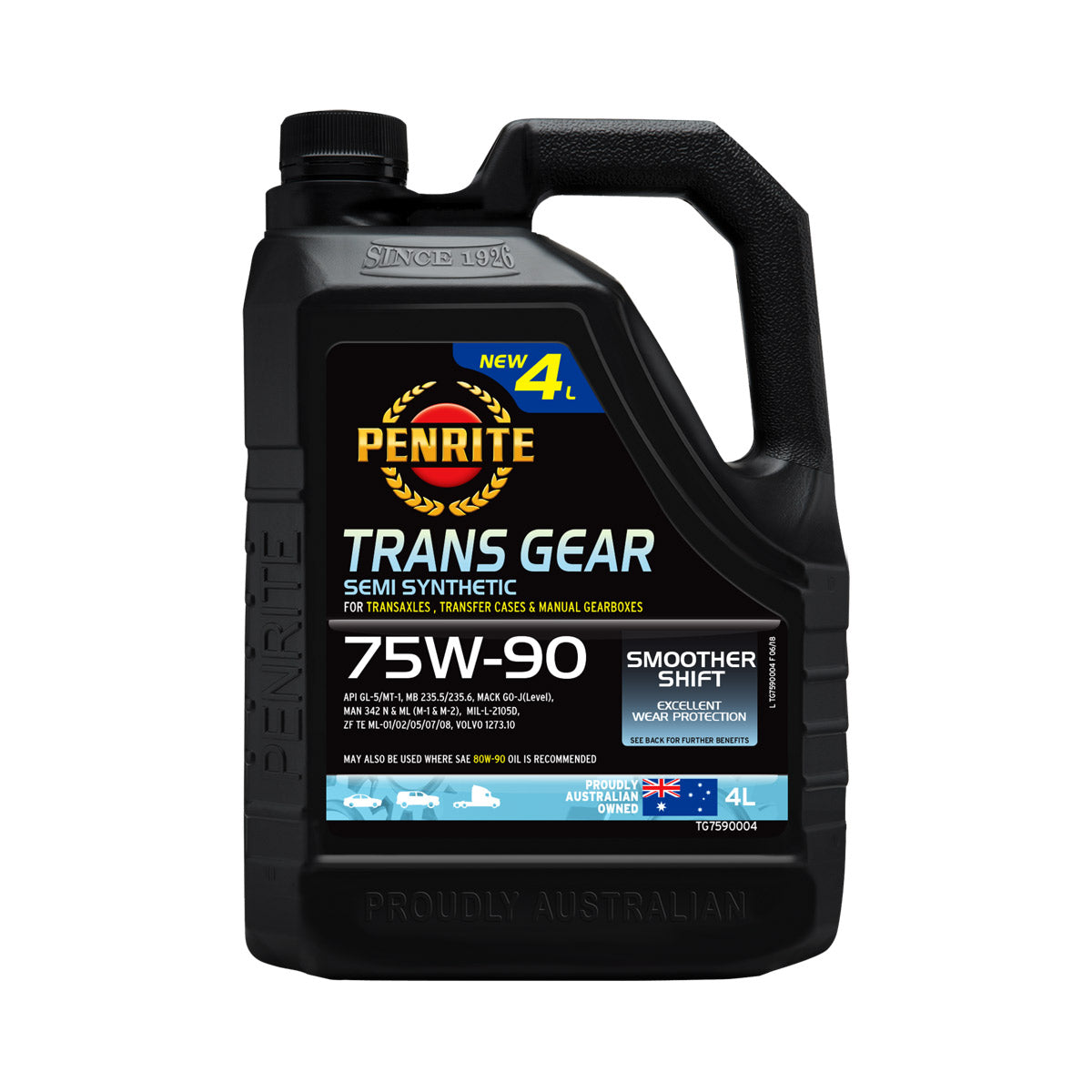 Penrite Trans Gear Semi Synthetic 75W-90 Gear Oil - 4L - TG7590004