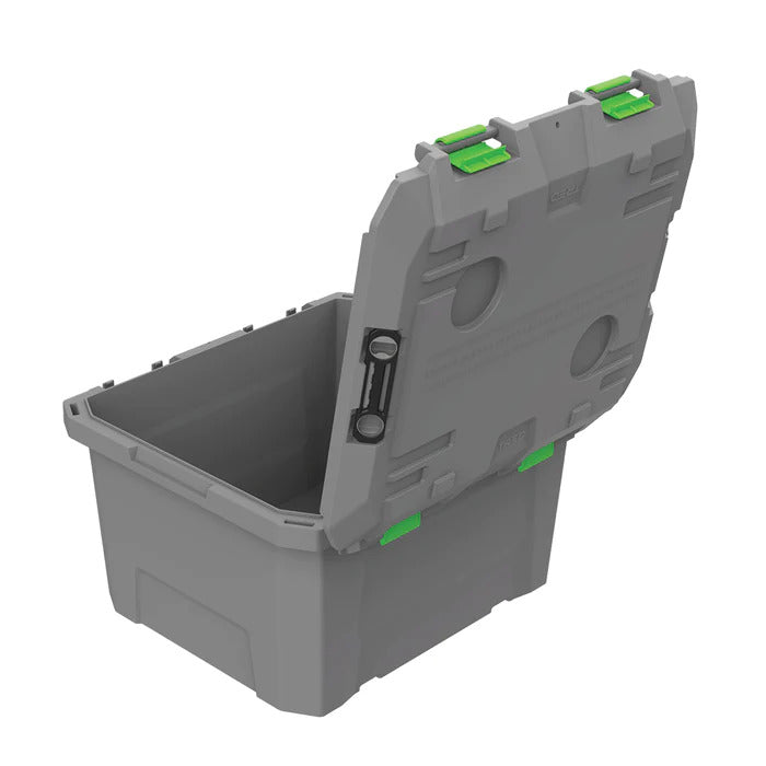 TRED GT Storage Box 65L - Mid Size - Grey with Green - T54SBMG (Bulky Item - Freight Applies)