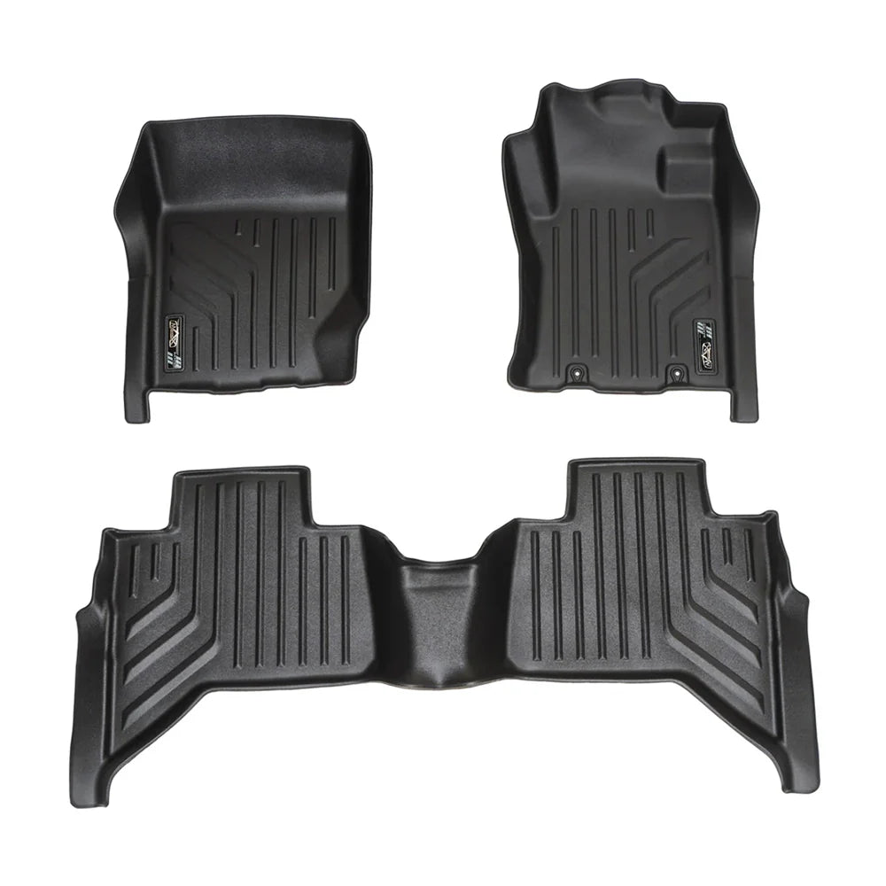 Maxliner Mitsubishi Triton 2024+ MaxPro Floor Mats (Row 1 & 2) - TRITON 24+ R12 (Pickup Only)