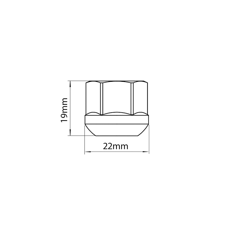 Tridon Wheel Nut - M12 x 1.5 Ball Seat 19mm - TWN026