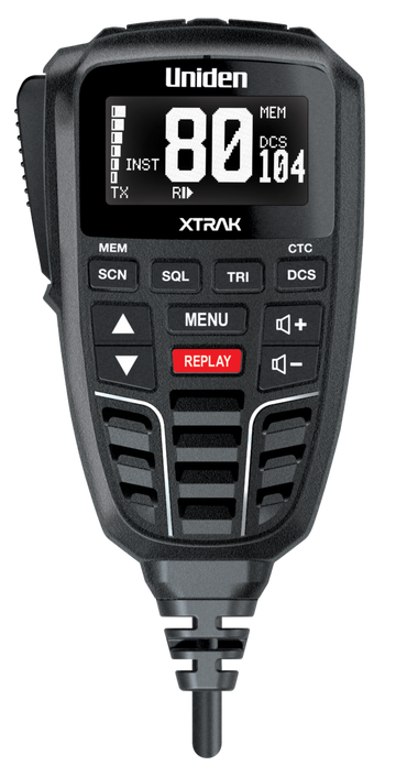 Uniden XTRAK 80 Pro Smart UHF Radio with Large OLED Dispay and Advanced Position Tracking and Location Sharing - XTRAK80 PRO