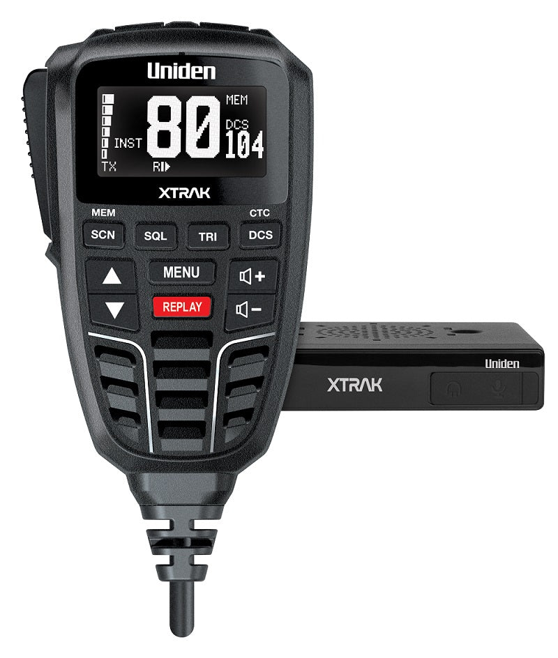 Uniden XTRAK 80 Pro Smart UHF Radio with Large OLED Dispay and Advanced Position Tracking and Location Sharing - XTRAK80 PRO