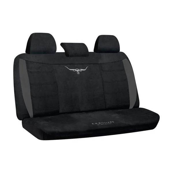 RM Williams Suede Velour Seat Covers Black Size 06 - VLRMW23BX-BLK06