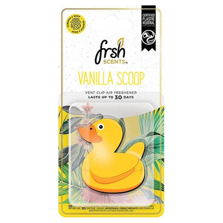 Frsh Scents Vanilla Scoop 3D Duck Vent Clip - VO018
