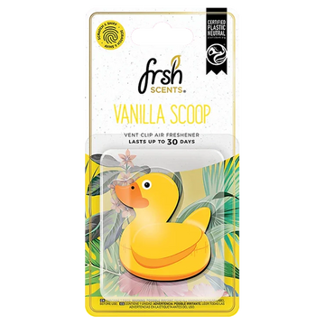 Frsh Scents Vanilla Scoop 3D Duck Vent Clip - VO018