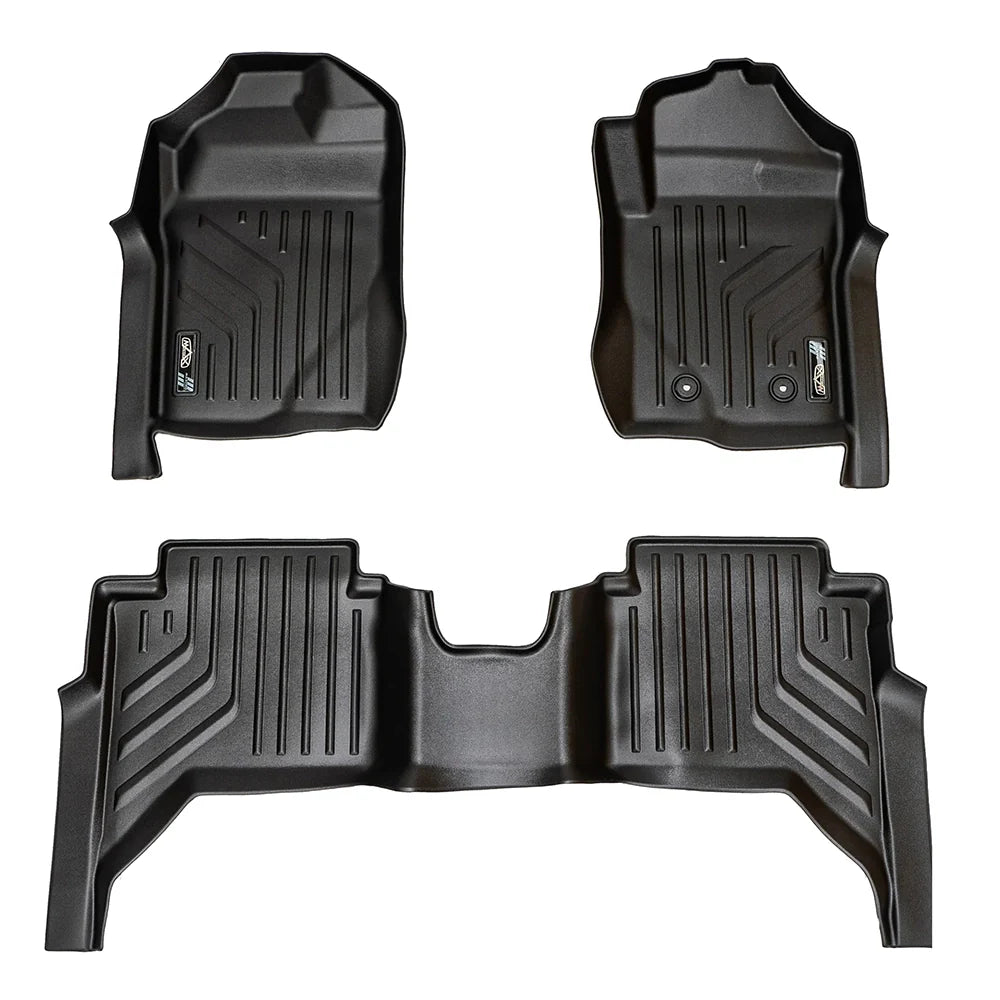 Maxliner Volkswagen Amarok 2023+ MaxPro Floor Mats (Row 1 & 2) - AMAROK 23+ R12 (Pickup Only)