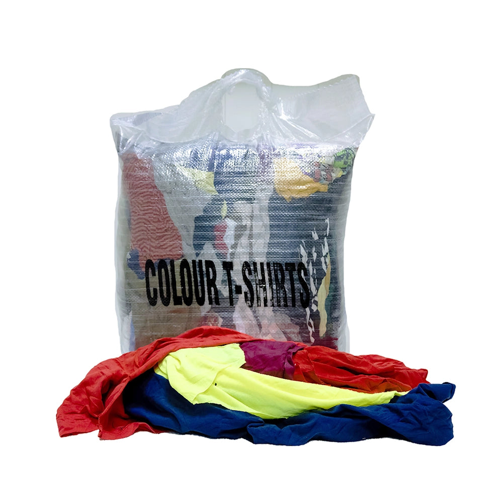 Wrags 10kg Coloured T-Shirt Rag Bag - SIC10