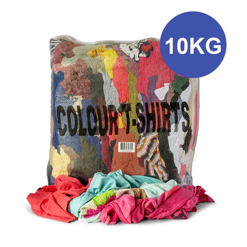 Wrags 10kg Coloured T-Shirt Rag Bag - SIC10