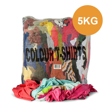 Wrags 5kg Coloured T-Shirt Rag Bag - SIC5