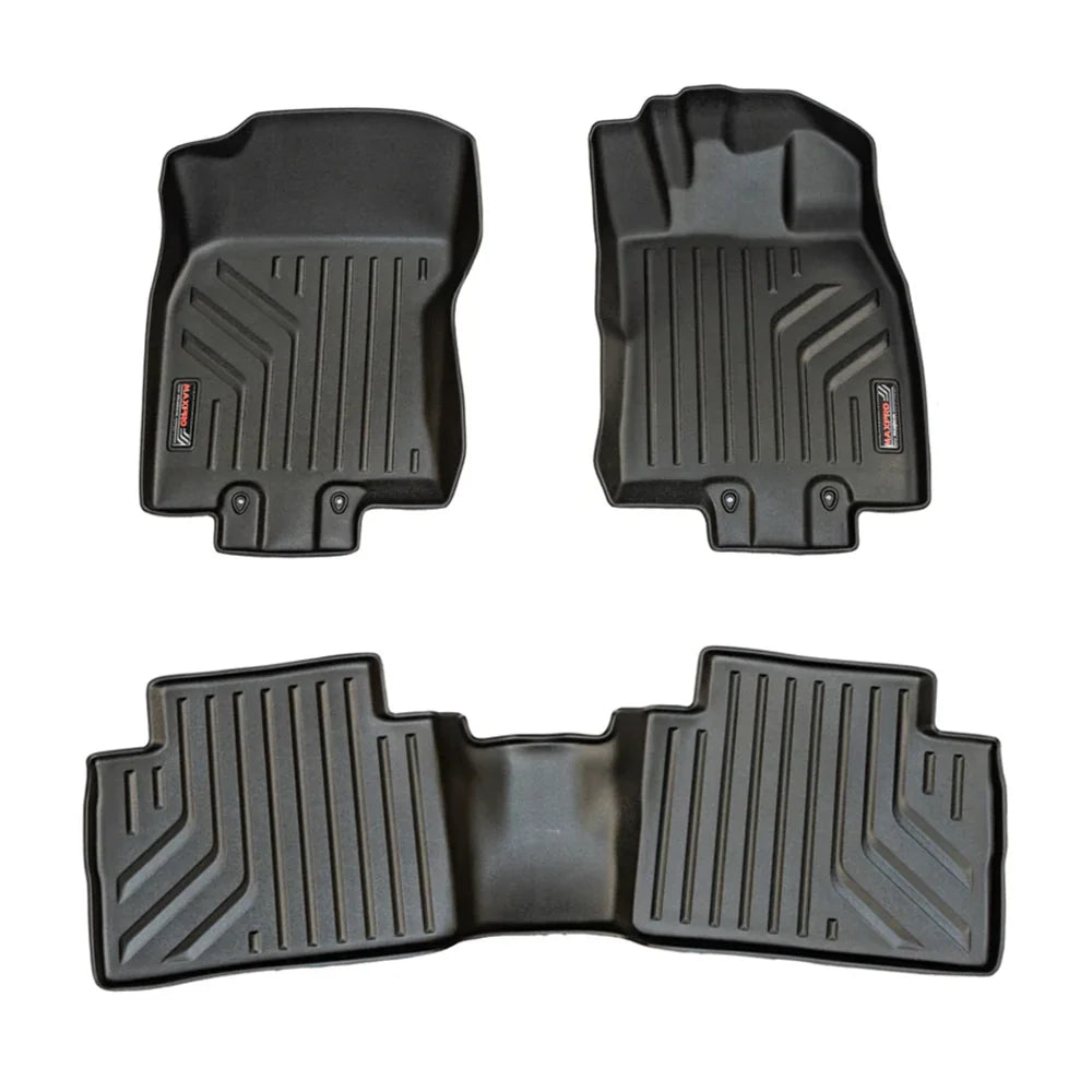 Maxliner Nissan X-Trail 2019+ MaxPro Floor Mats (Row 1 & 2) - X-TRAIL 19+ R12 (Pickup Only)