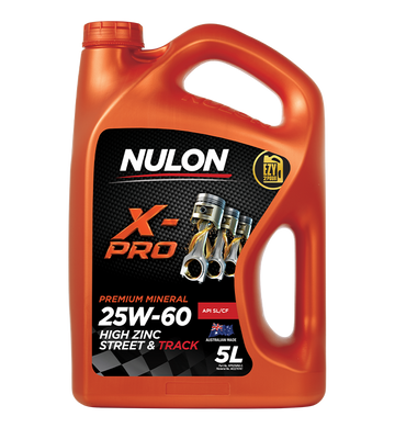 Nulon XPR25W60-5 X-Pro 25W-60 High Zinc Street & Track 5L (Pickup Only)