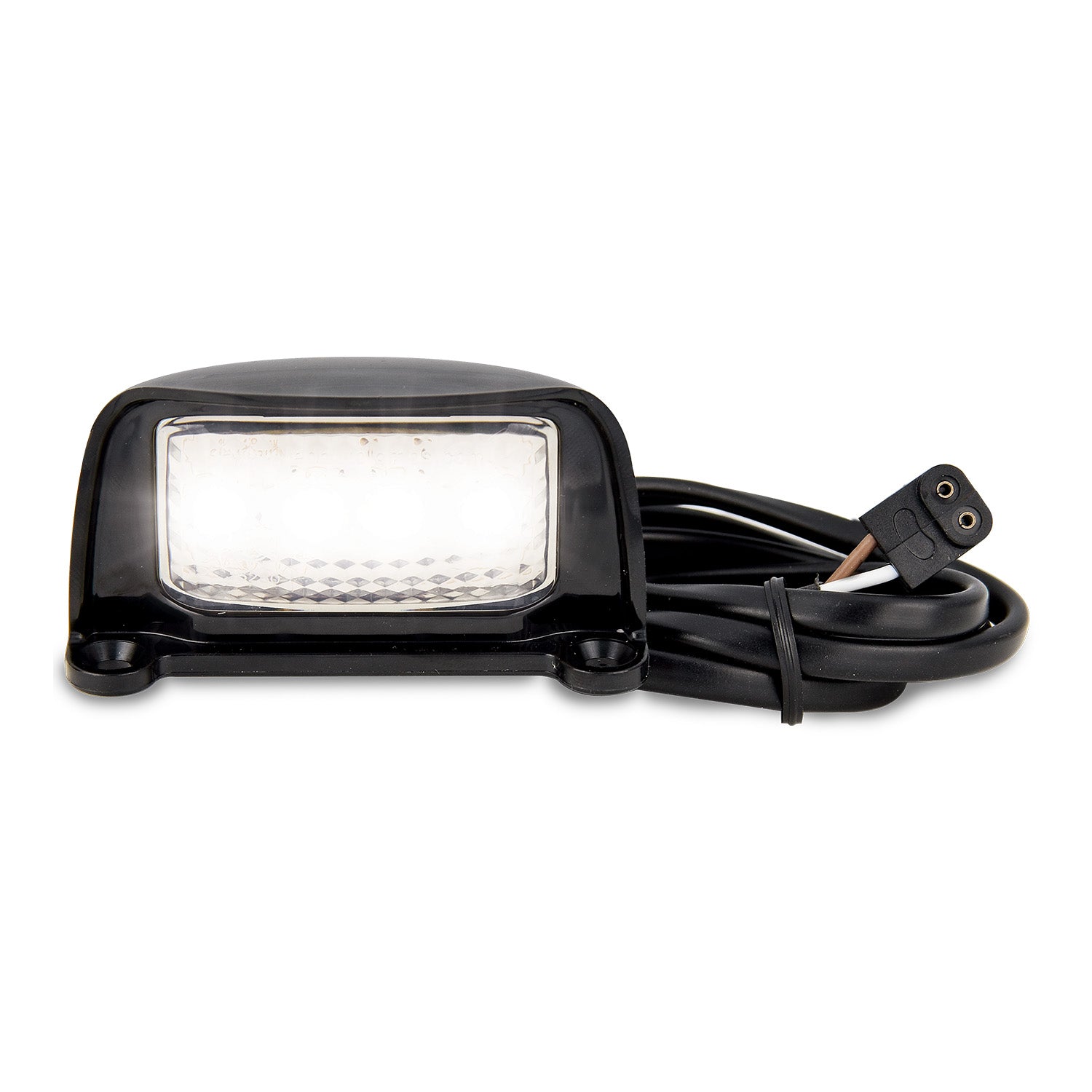 LED Autolamps 35BLM1P LED Licence Plate Lamp with Black Housing and 1m Cable