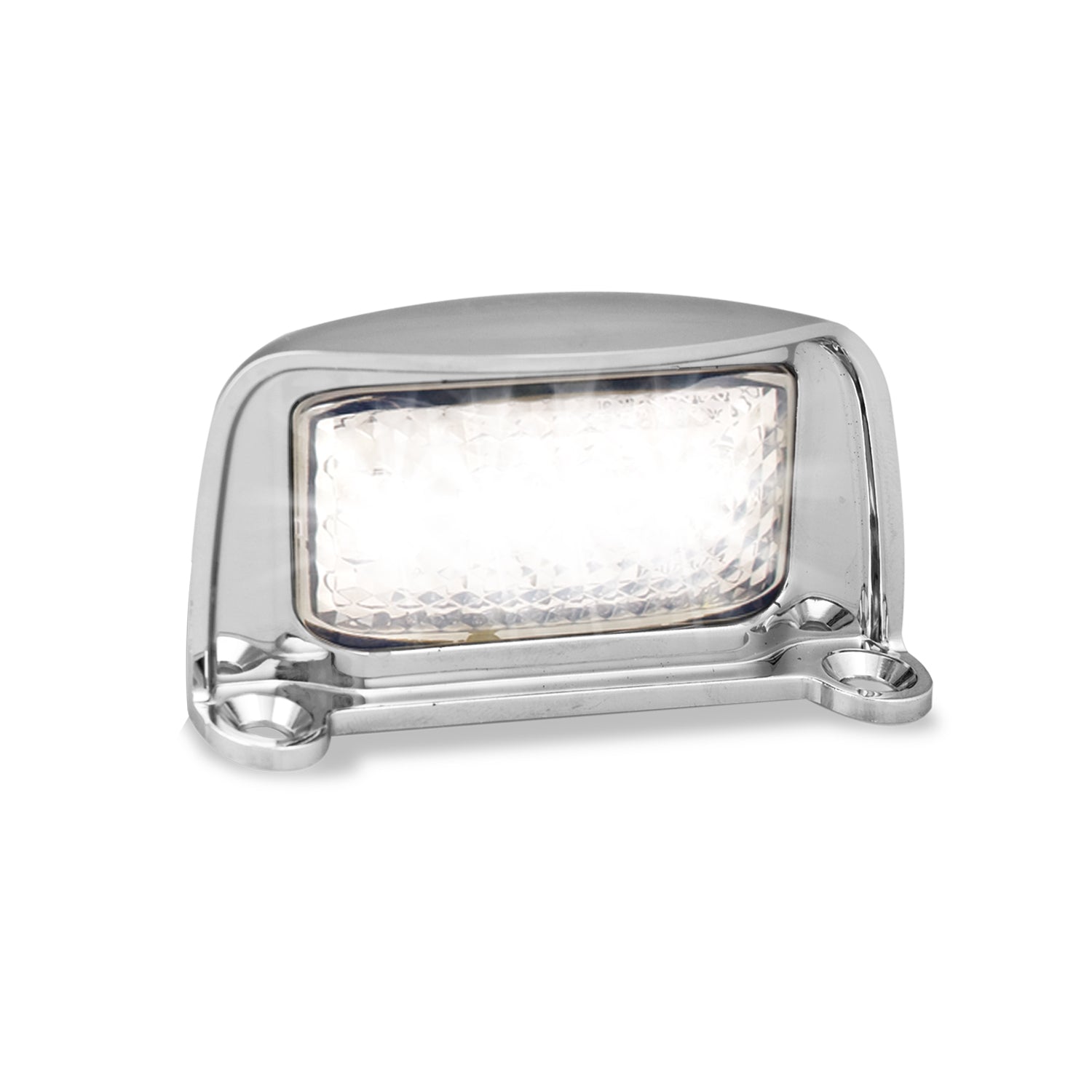 LED Autolamps 35CLM LED Licence Plate Lamp with Chrome Housing
