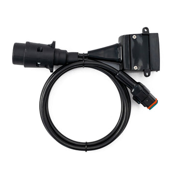 Elecbrakes A7LR-12 Plug and Play Adapter Large Round 7 Pin To Flat 12 Pin
