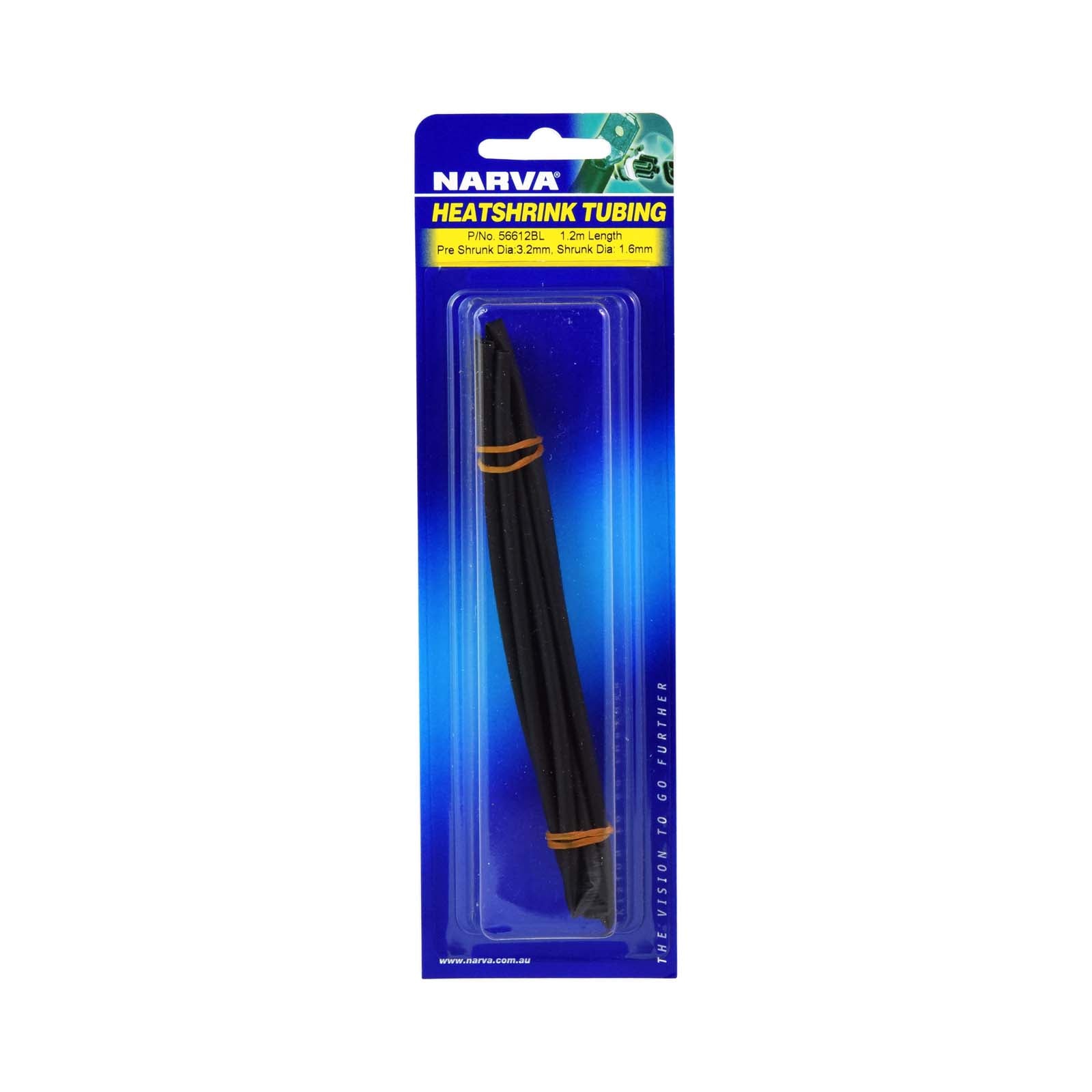 Narva 3.2mm Black Heatshrink (1.2M) - 56612BL