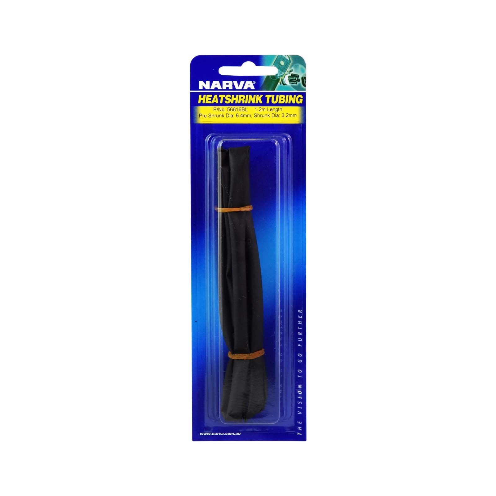 Narva 6.4mm Black Heatshrink (1.2M) - 56616BL