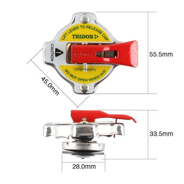 Tridon Radiator Cap - Safety Lever - CB1390L