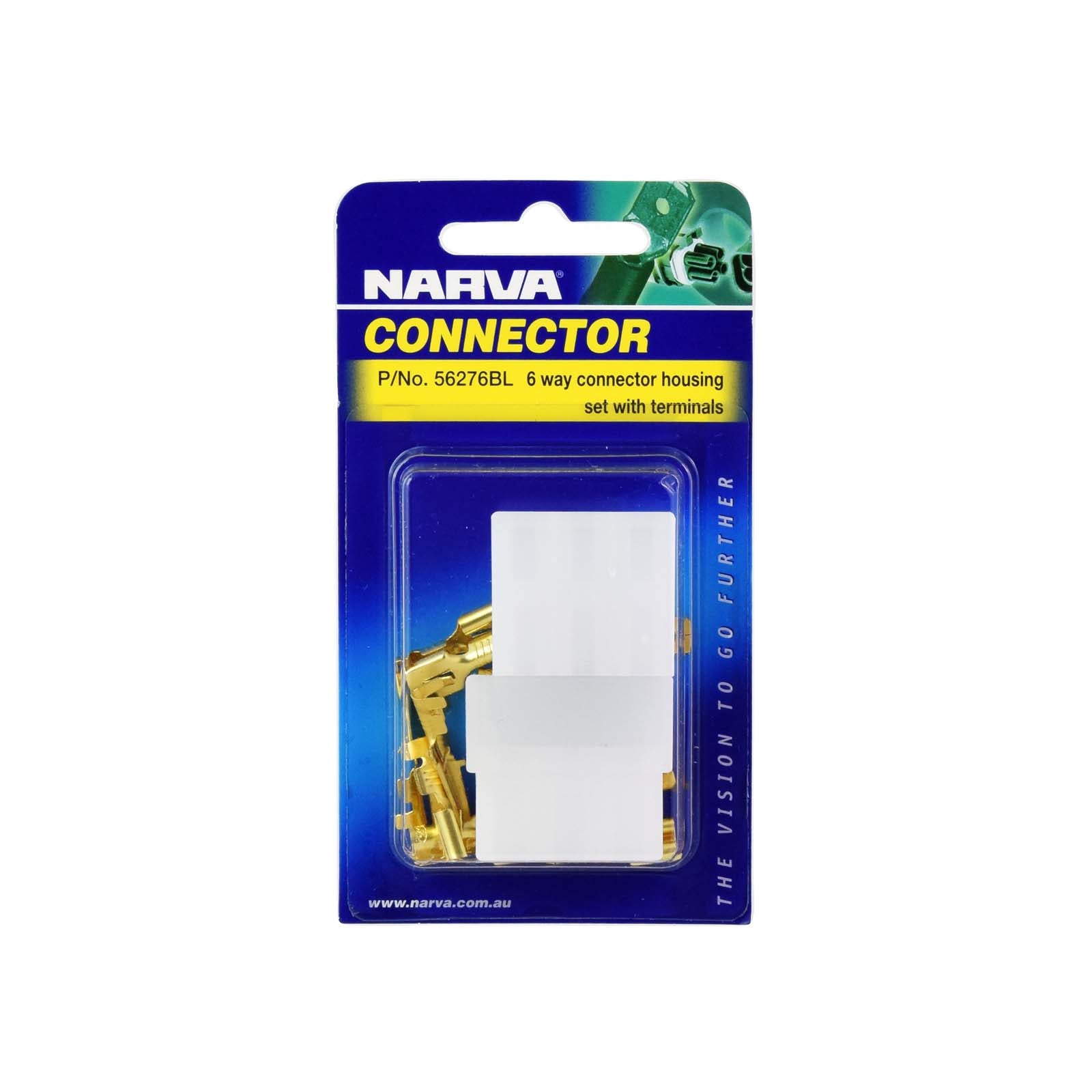Narva 6 Way Male Quick Connector Housing (2 Pack) - 56276BL