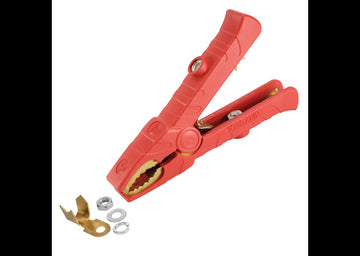 Projecta BC1000R 1000A Solid Brass Battery Clamps, Red