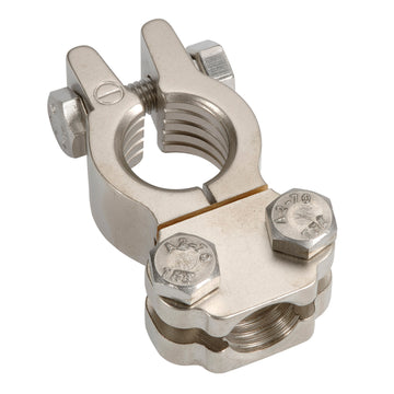 Projecta BT811H-N1 Forged Heavy Duty Satin Saddle Terminal Clamp, Negative
