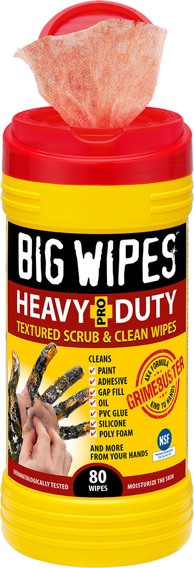 Big Wipes Heavy Duty Pro Textured Scrub and Clean Wipes - 80 Pack - G2420