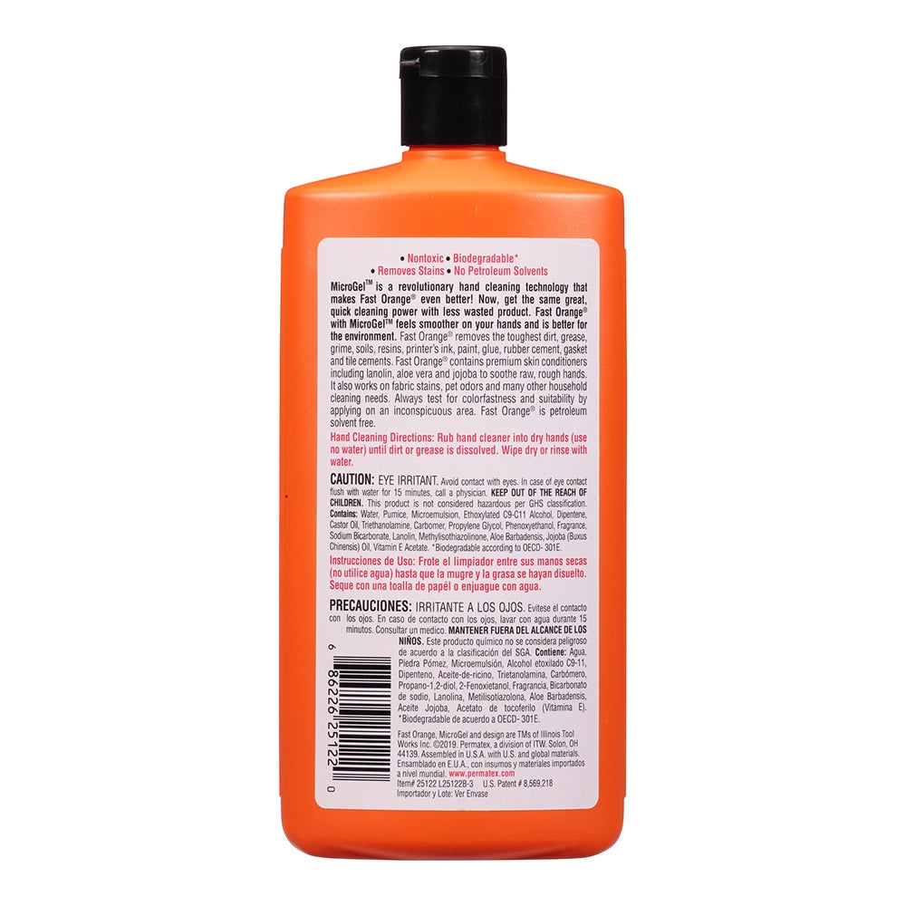 Permatex Fast Orange Pumice Hand Cleaner - 443mL - 25122 - PX25122