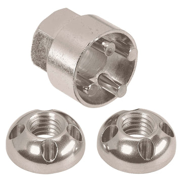 Narva M6 X 1.0 Security Nuts (2) 74422