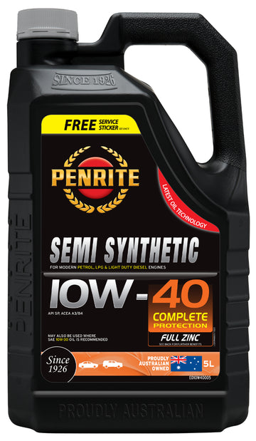 Penrite Semi Synthetic Engine Oil  Everyday Plus 10W-40 5L - ED10W40005 (Pickup Only)