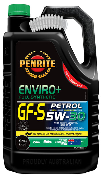 Penrite Enviro+ GF-5 5W-30 Full Synthetic Engine Oil 5L - EPLUSGF5005 (Pickup Only)