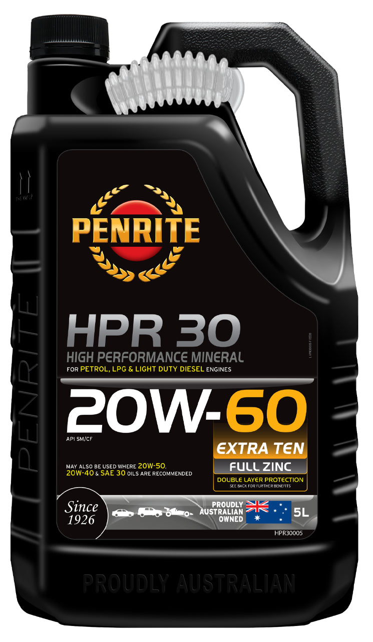 Penrite HPR 30 High Performance Mineral Engine Oil 20W-60 5L - HPR30005 (Pickup Only)
