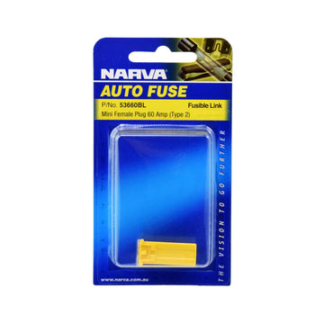 Narva 53660BL 60 Amp Yellow Mini Female Fusible Link (Single) - Plug In