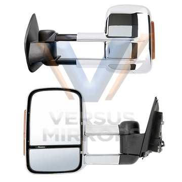 Versus Chrome Towing Mirrors by Vexel for Land Cruiser 200 Series - VMTL200OL-C