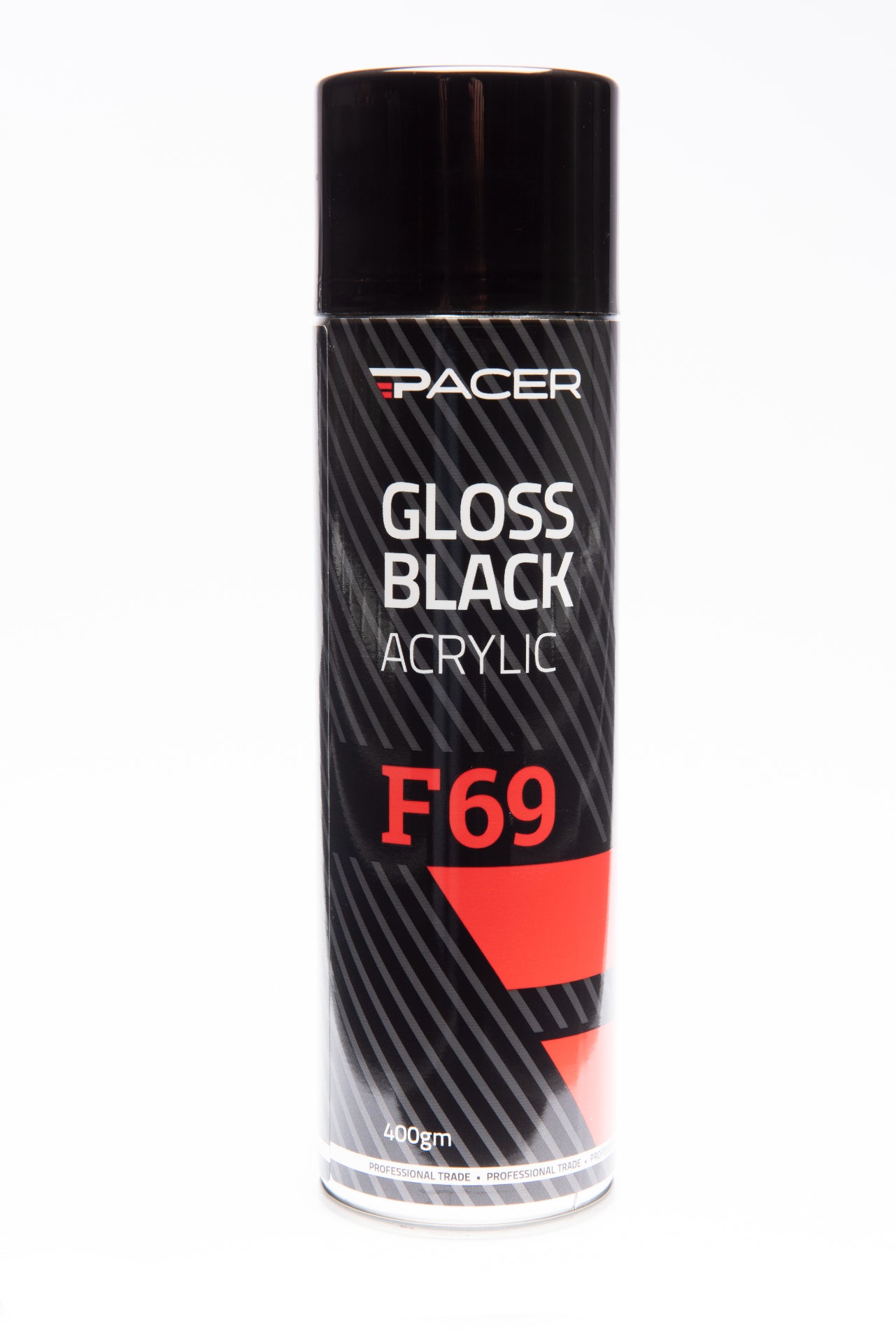 Pacer F69 Gloss Black Acrylic 400g Aerosol - GB400 (Pickup Only)